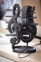 Load image into Gallery viewer, Treble Clef Headphone Stand