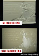 Load image into Gallery viewer, 3D Printed Lithophane Display Case w/ Lithophane